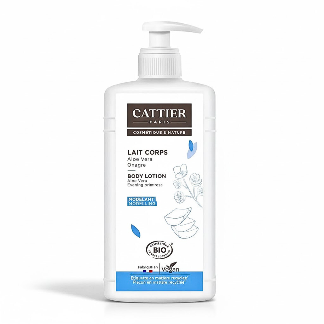 Cattier Lait Corps Huile D'onagre Parfum Aloe Vera 500ml