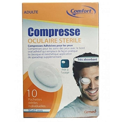 Comfort Compresse Oculaire Adulte 10 Pièces