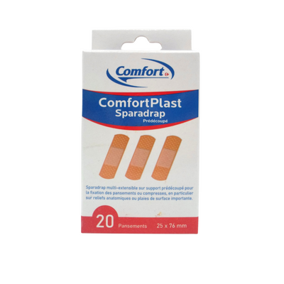 Comfort Plast Sparadrap Predecoupe 20 Pieces