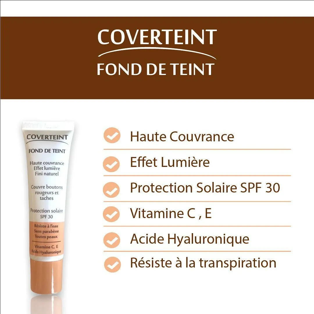 Coverteint Fond de Teint N°13 Beige Rose Spf30 30ml
