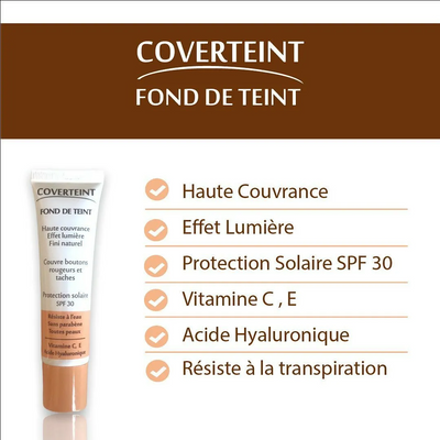 Coverteint Fond de Teint N°13 Beige Rose Spf30 30ml