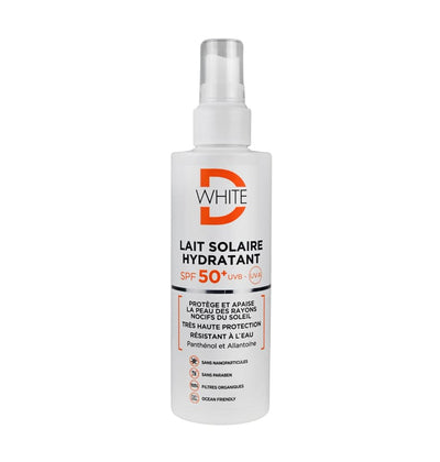D-White Lait Solaire Hydratant SPF 50+ 200 ml