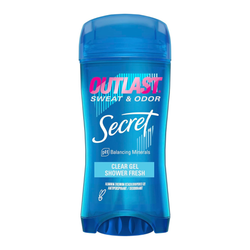 Secret Outlast Déodorant anti-transpirant gel transparent  parfum fraîcheur douche 73ML