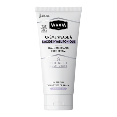 WAAM CRÈME VISAGE BIO  À L'ACIDE HYALURONIQUE 75ml