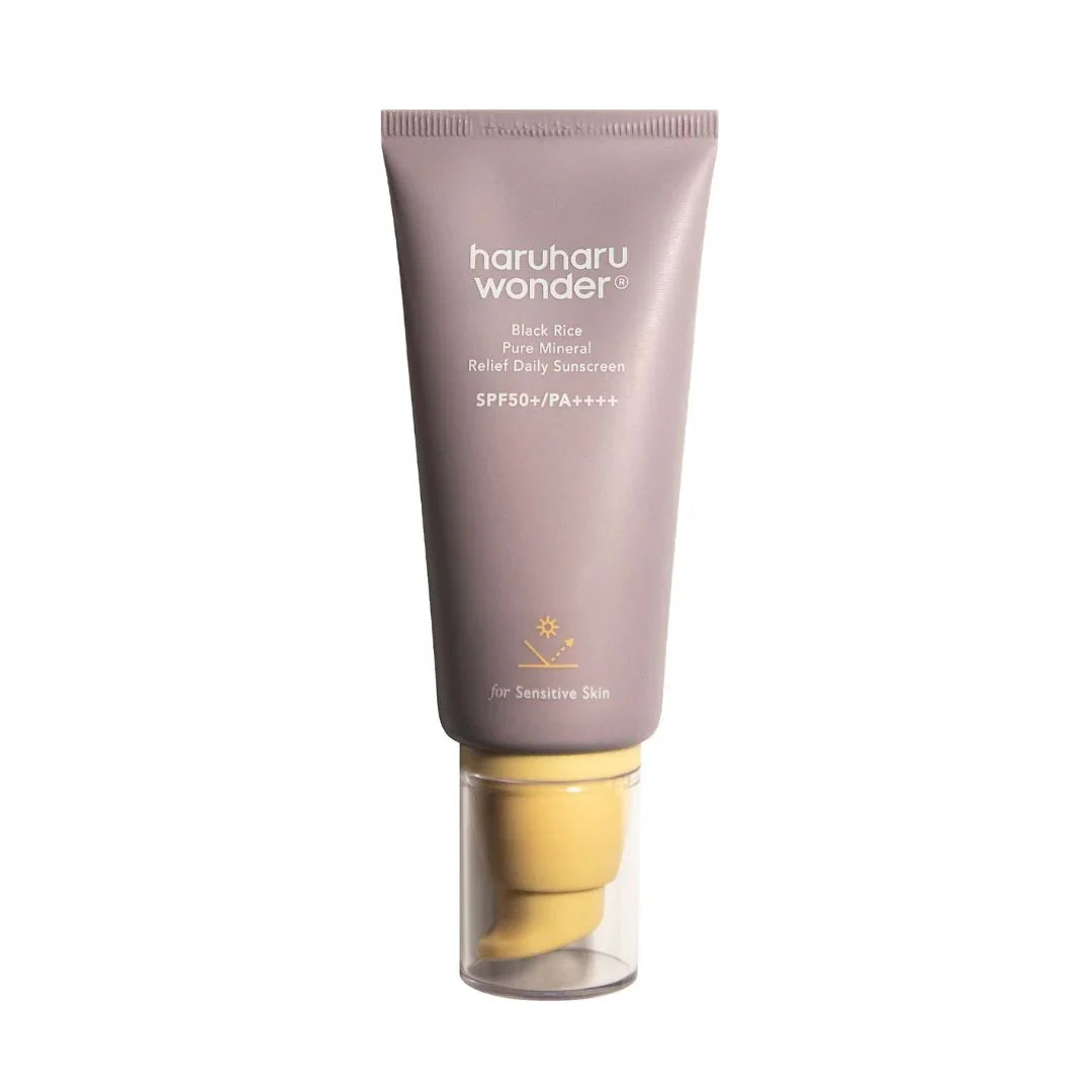 HARUHARU wonder - black rice pure mineral relief daily sunscreen SPF50+PA++++ - For sensive skin.