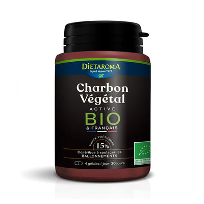 DIETAROMA Charbon végétal activé bio 120 gélules
