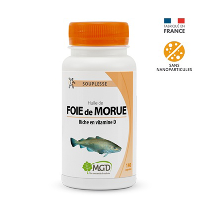 MGD Huile de foie de morue 140 capsules