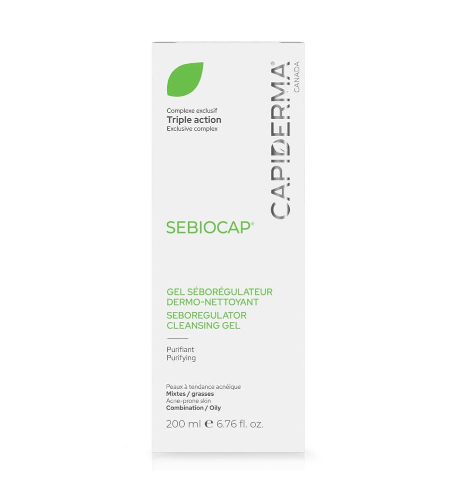 Capiderma – Sebiocap gel dermo-nettoyant pour peaux à tendance acnéique – 200 ml