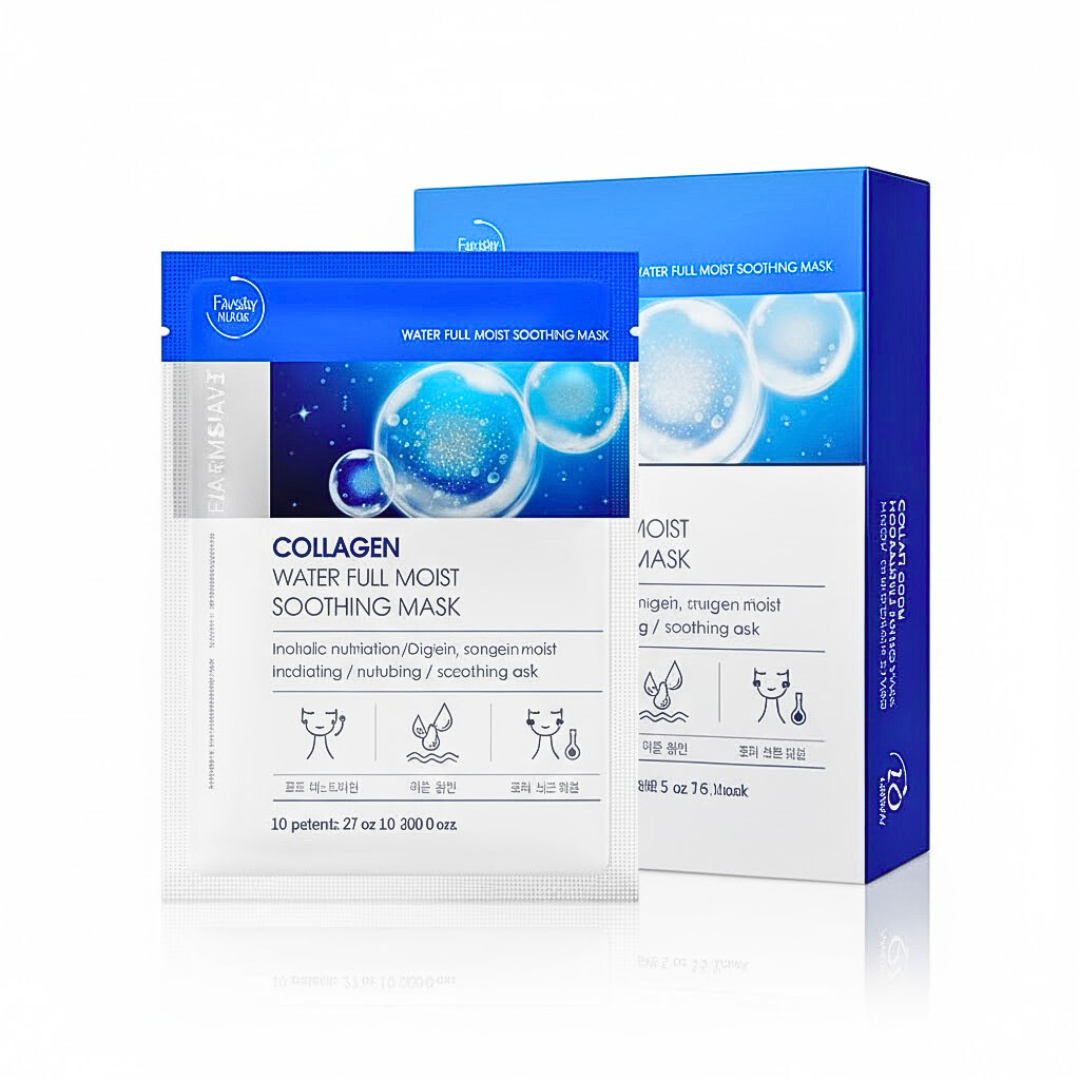 Farmstay Collagen Water Full Moist Soothing Mask 27ml 10 x Sheets