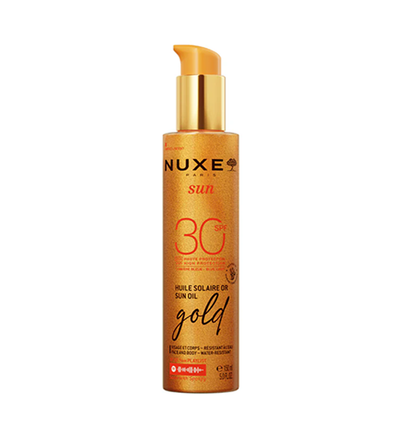 NUXE SUN Huile Solaire Gold Haute Protection SPF30