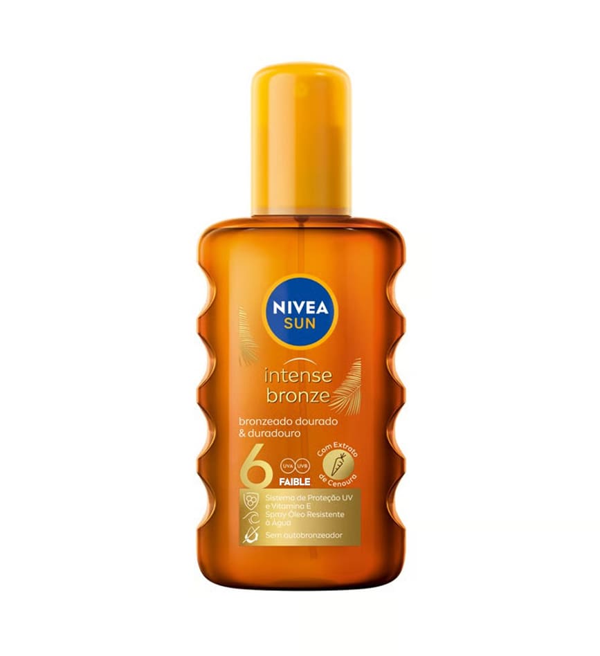 Nivea Sun Huile bronzage Protectrice carotène Spf 6 200 ML