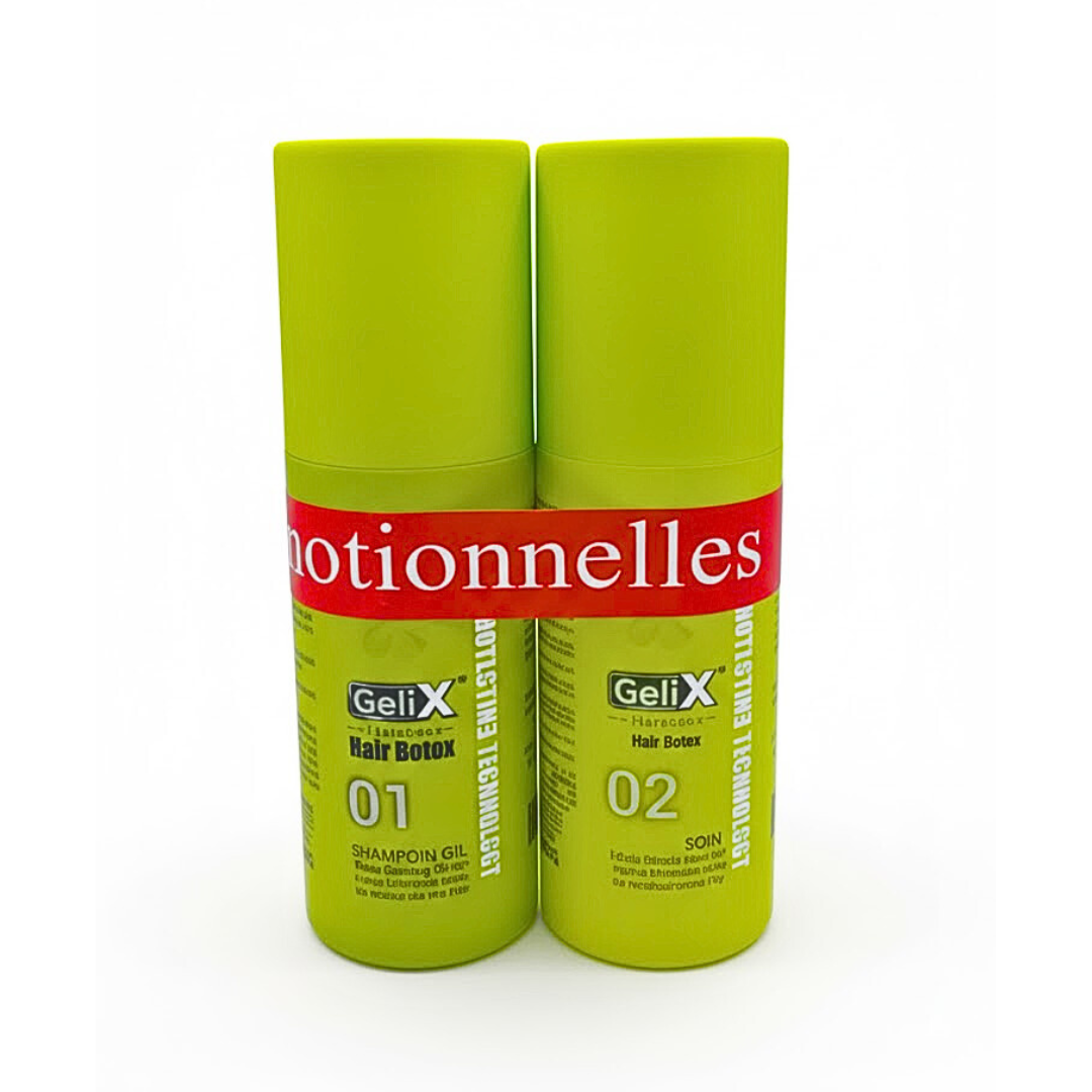 Gelix Duo Pack  » Hair Botox shampoing 01+Hair Botox Keratin 02&Prime;