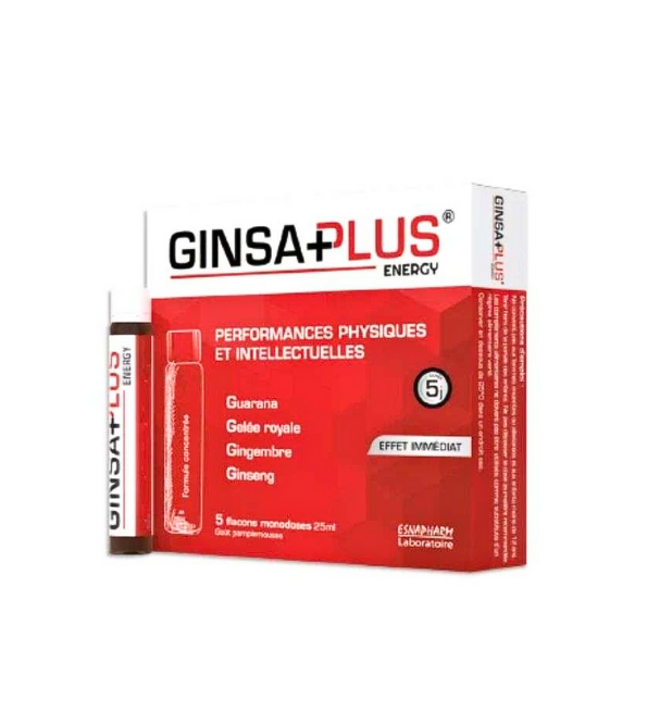 Ginsaplus Energy Flacons 5x25ml