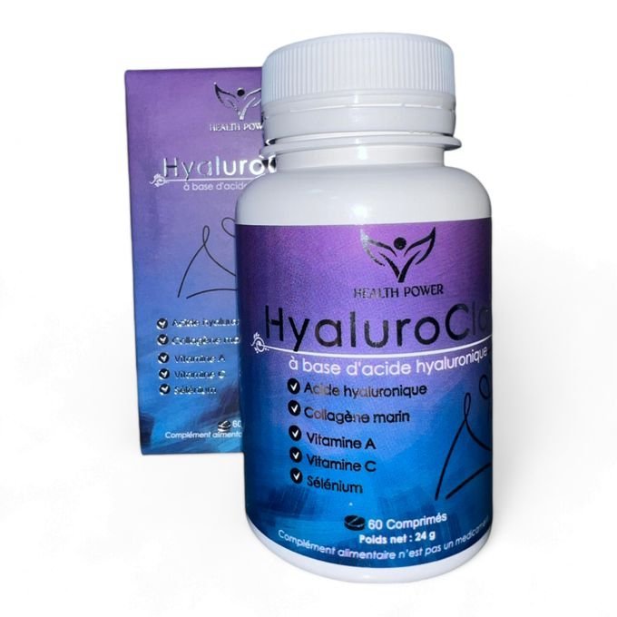 Health Power HyaluroClair à base d'acide hyaluronique 60 Comprimés