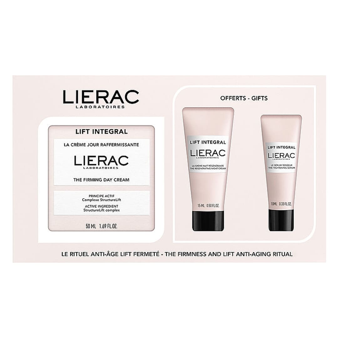 Lierac Coffret Lift Integral La Creme Jour 50Ml - Creme Nuit 15Ml + Serum Tenseur 10Ml Offerts