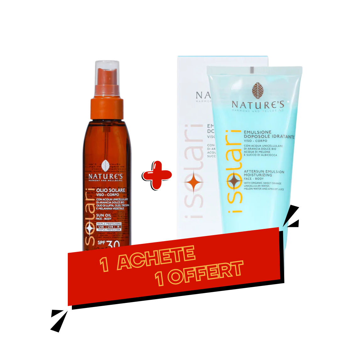 Isolari Huile de Solaire 150ml + Emulsion Solaire 200ml Pack