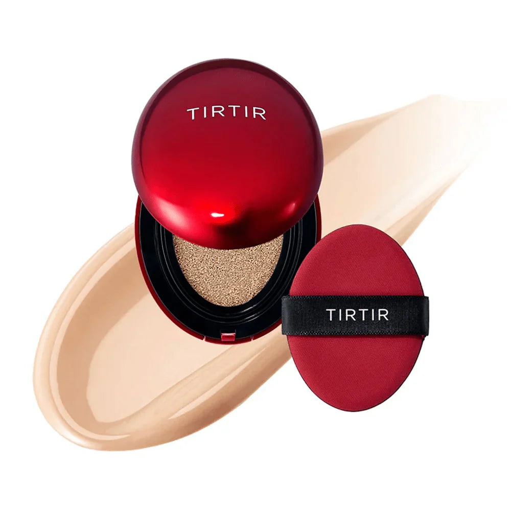 TIRTIR Mini Mask Fit Red Cushion Enrich Coverage 4.5g – Teinte 21N Fair Ivory – Cushion Haute Couvrance & Éclat Naturel
