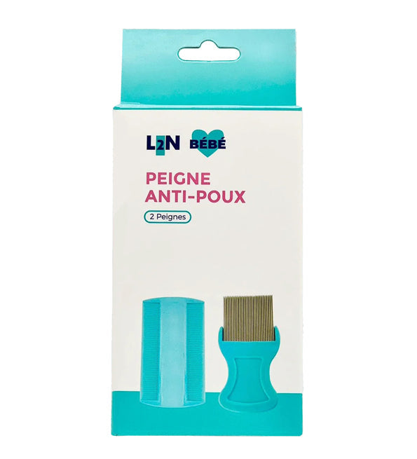L2N Pharma Lot de 2 Peignes anti-poux