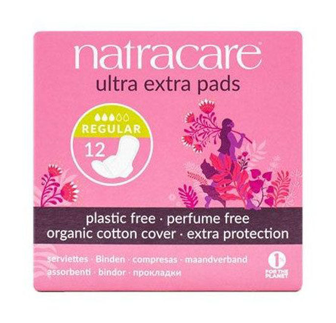 Natracare Serviettes Naturelles Ultra Extra Regular- 12 Unites