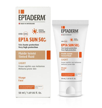 Eptaderm Epta Sun Spf50+ Fluide Teinte Light 50ml