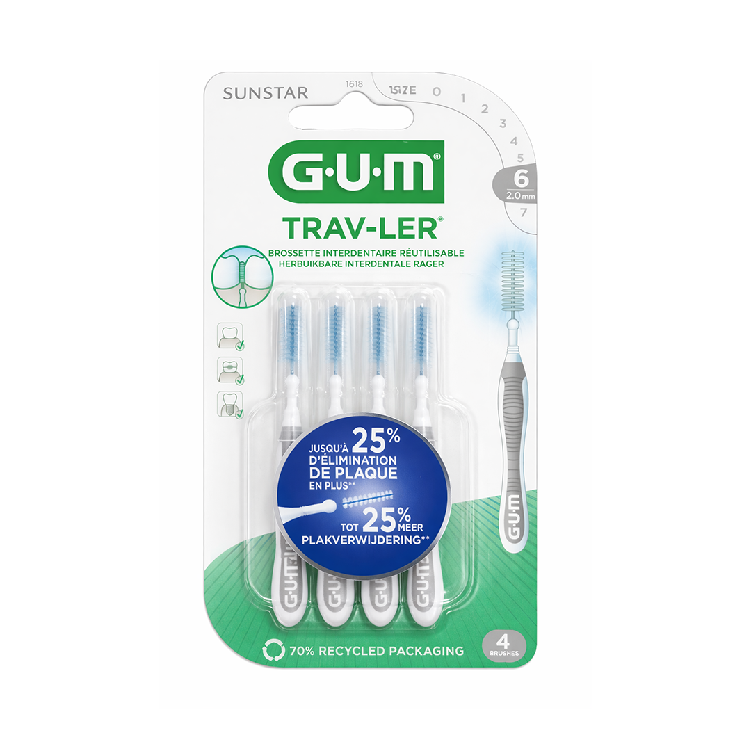 Gum Interdit Travler Brossette 2.0 Mm 1618
