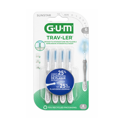 Gum Interdit Travler Brossette 2.0 Mm 1618