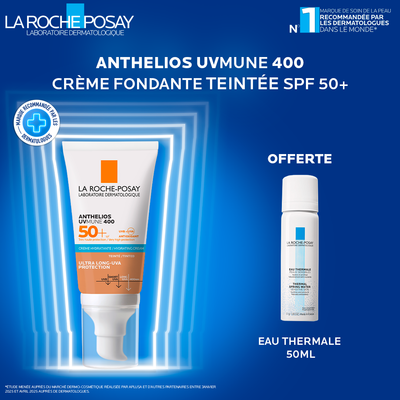 La roche-posay anthelios ultra crème teintée spf50+ 50 ml - Eau thermale 50 ml Offerte