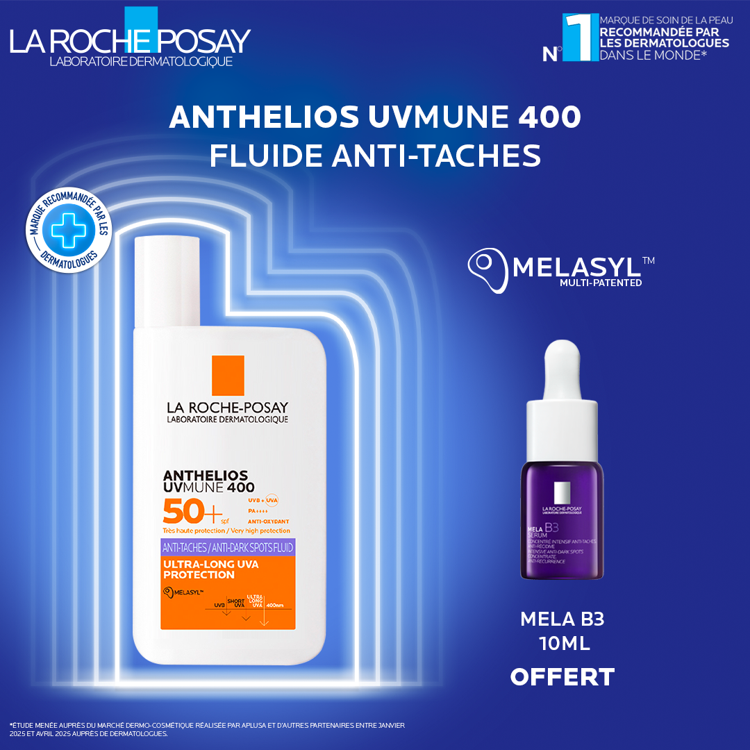 La Roche Posay Anthelios Uvmune 400 Fluide Anti-Taches SPF 50+ - Mela B3 10Ml Offert