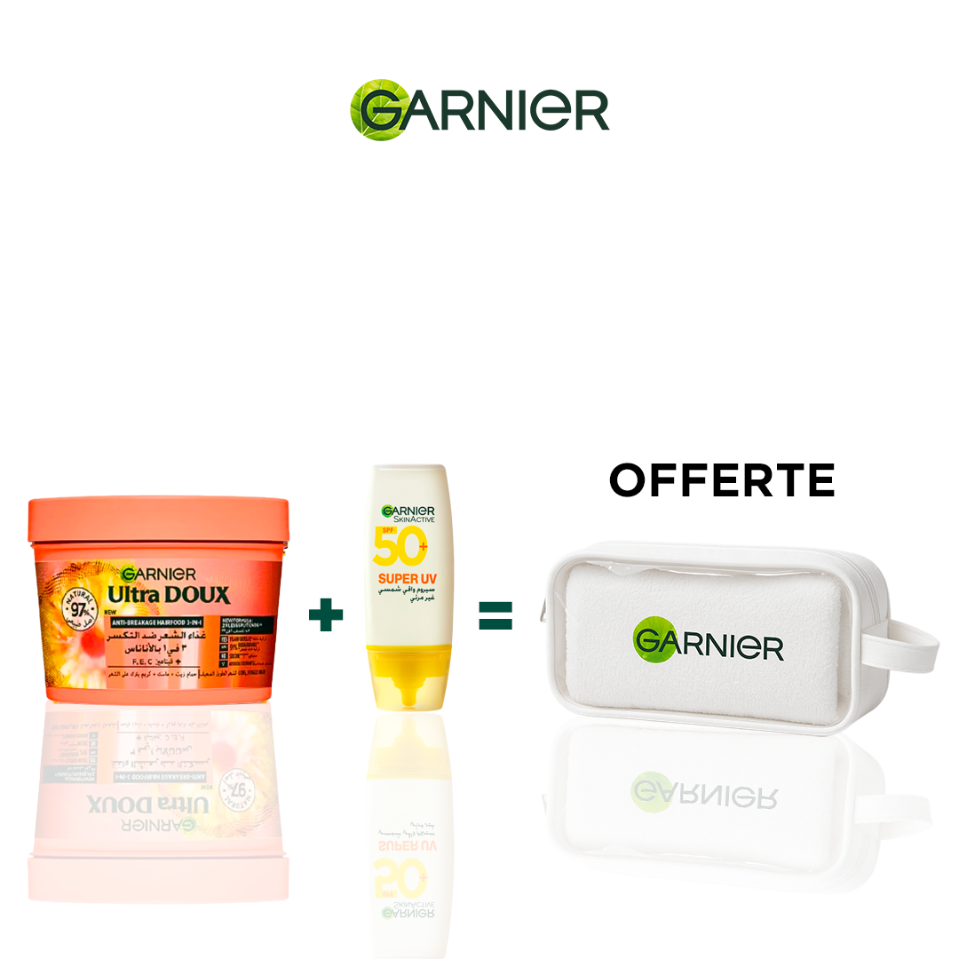 Garnier Pack Hair Food PINEAPPLE + Super UV Vitamin C - Trousse Blanche OFFERTE