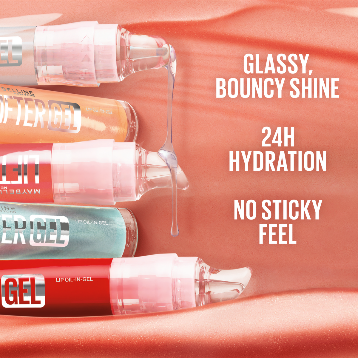 Maybelline Lifter Gel™ Oil-in-Gel Lip Gloss 001 Mintini