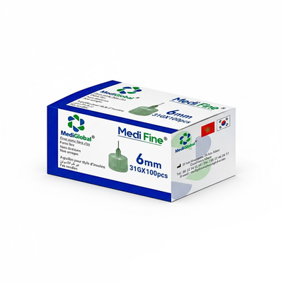 Medi Fine Aiguille Stylo D'insuline 6mm 31g*100 Pieces