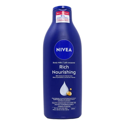 NIVEA Lait Corps Hydratant Nourrissant 400ml – Nutrition Intense & Peau Douce 72h