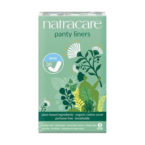 Natracare Mini Cotton Panty Liners - 30 Units