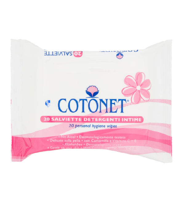 Cotonet Lingettes Intimes 20 Salviettes