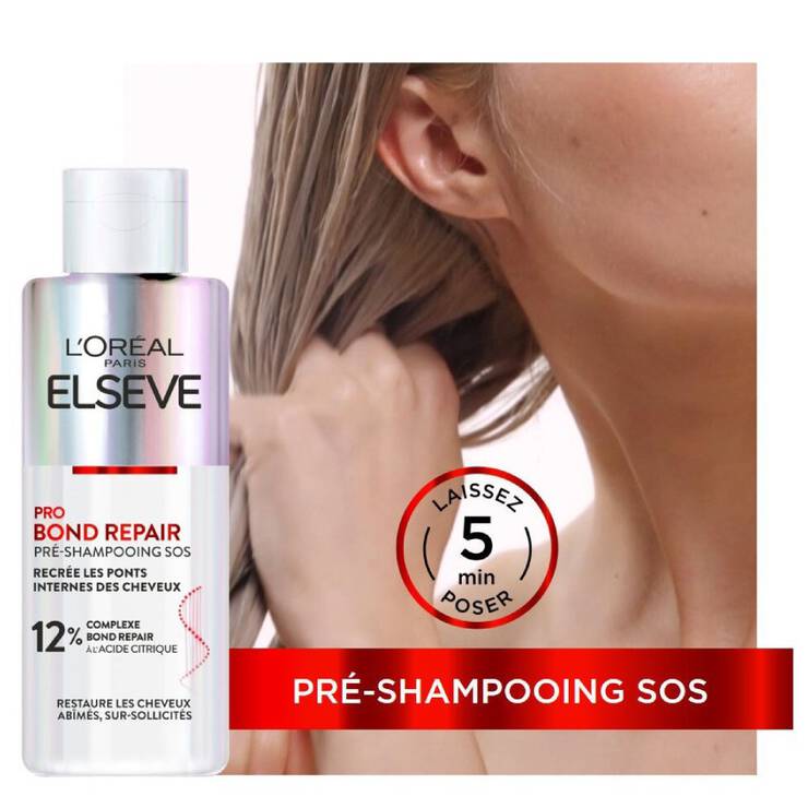 L'oréal paris Elseve routine bond repair Shampooing 200ML + Démêlant Intense 150 ml - Shampooing OFFERT