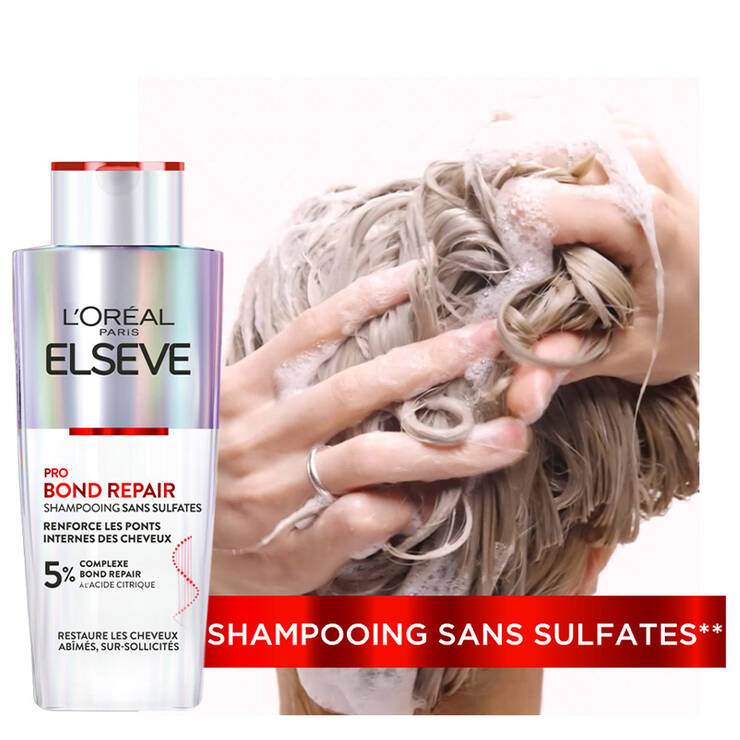 L'oréal paris Elseve routine bond repair Shampooing 200ML + Démêlant Intense 150 ml - Shampooing OFFERT