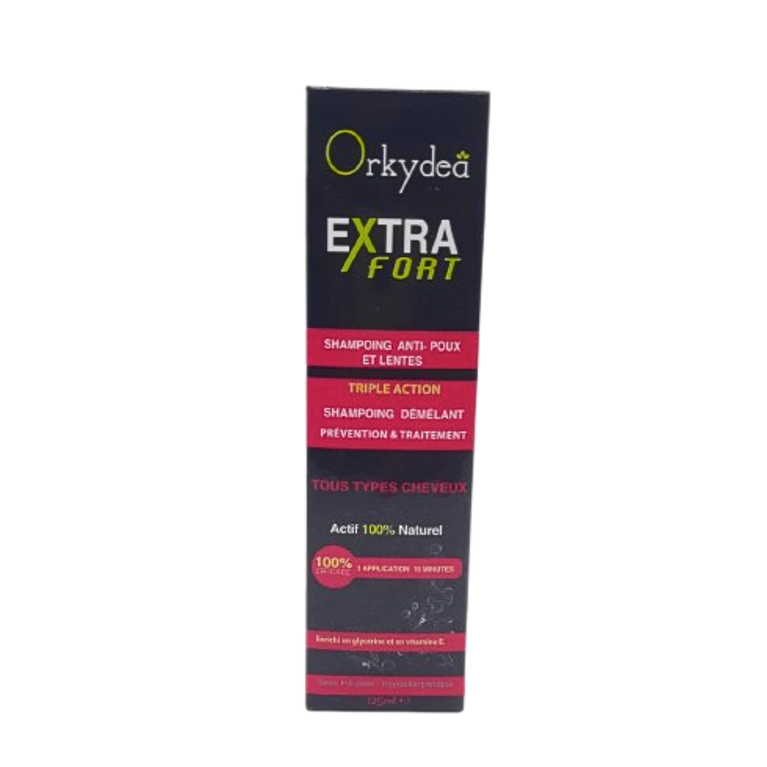 Orkydea Extra Fort Shampoig Anti-Poux Et Lentes 125ml