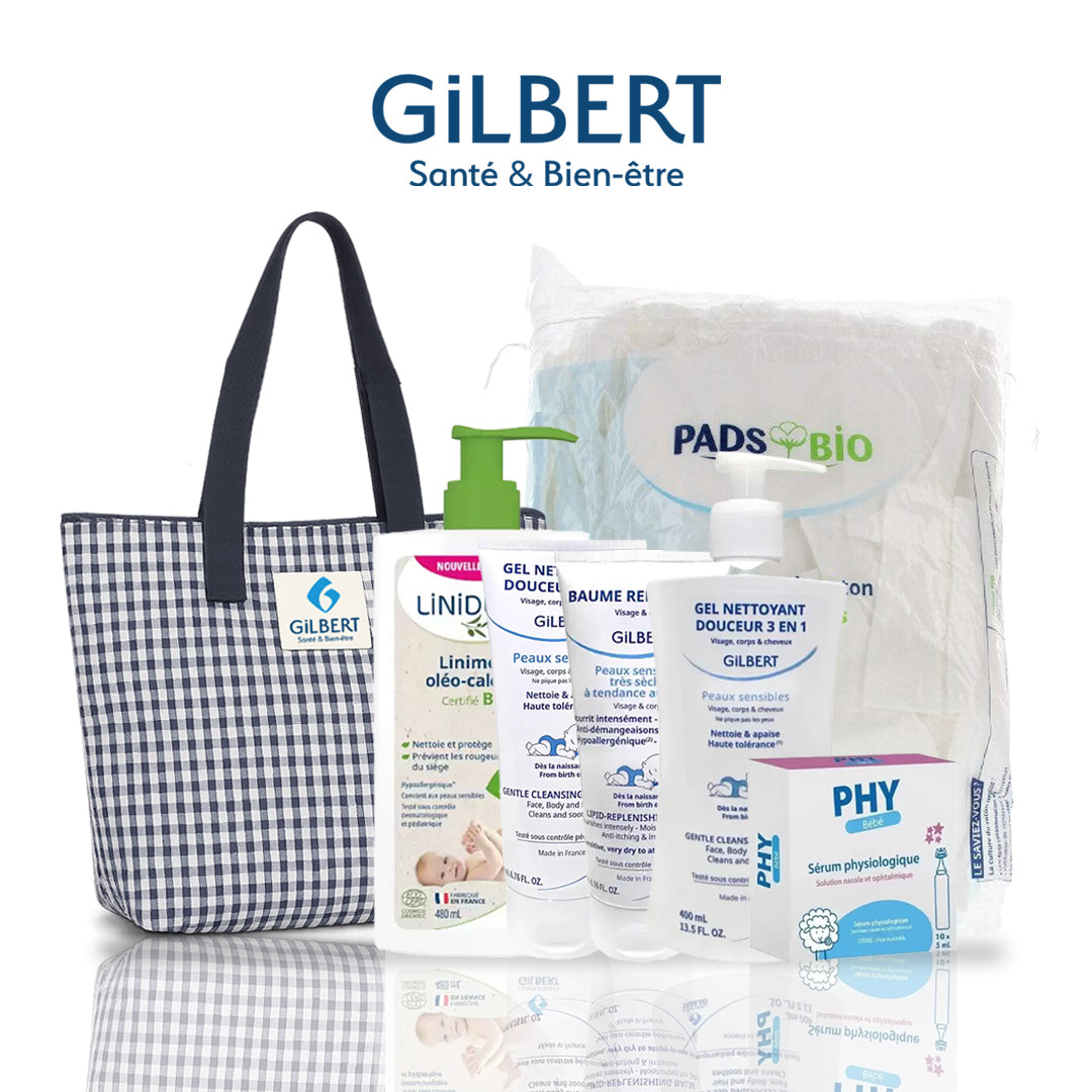 Gilbert Pack essentiel nouveau né avec sac offert