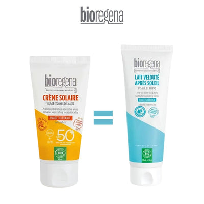 BioRegena Ecran Solaire Invisible en Crème Spf50 – 40ml - Lait Après Soleil 125ml offert