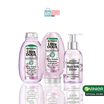 Garnier ultra doux routine rice water serum + apsh 200ml + shampoing 200ML