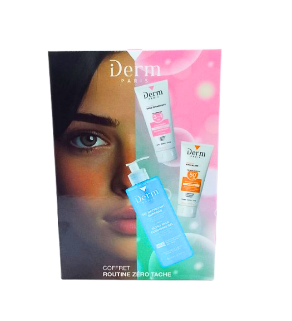 IDerm Coffret Routine Zero Tache  Gel surgras+Creme depigmentante+Ecran
