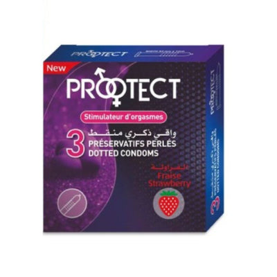 Protect Preservatifs Fraise 3 Pieces