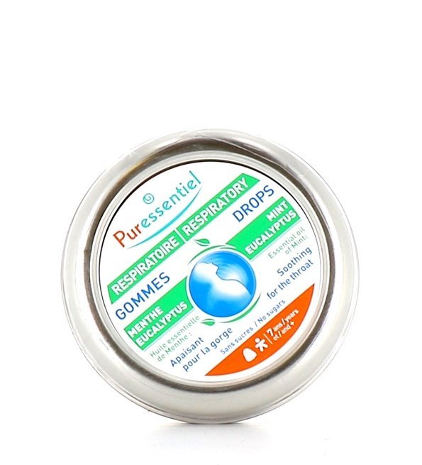 PURESSENTIEL  Gommes Menthe-Eucalyptus Respiratoire 45gr