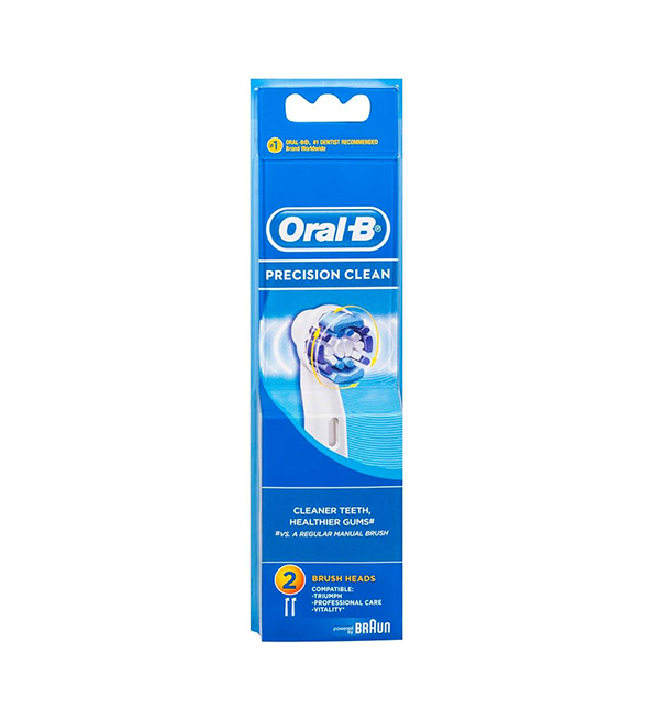 Oral-B  2 Recharges Pour Brosse Electrique Precision Clean