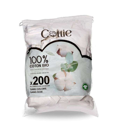 Cottie 200 Rectangles De Coton 100% Bio X 200