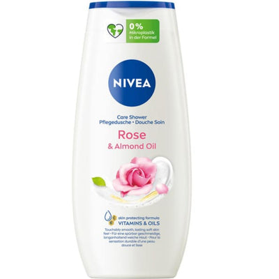 NIVEA Crème Douche Rose & Huile d’Amande 250ml – Douceur, Hydratation & Parfum Floral