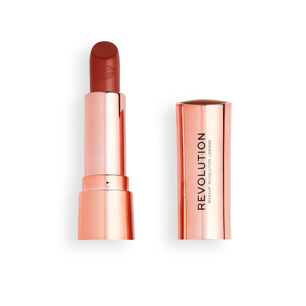 Revolution Satin Kiss Lipstick Chauffeur Nude