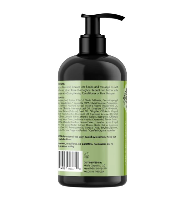 MIELLE Shampoing fortifiant romarin et menthe 355ML