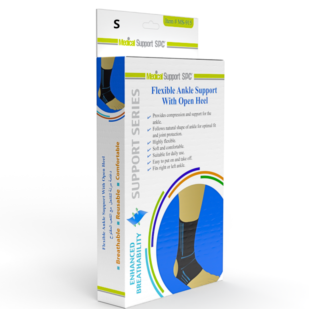 SPC Flexible Ankle Support With Open Heel Taille S Reference MS-915