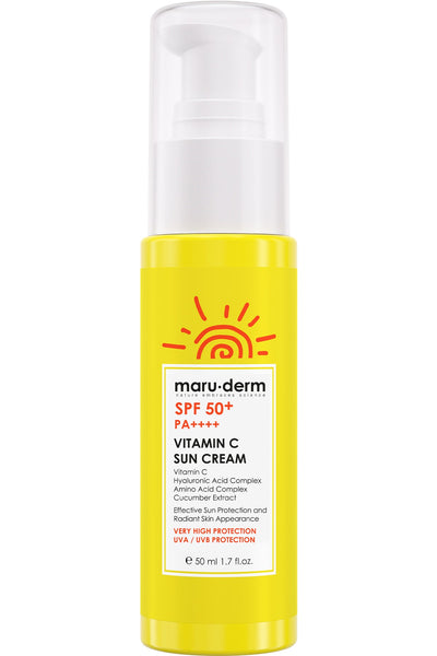 MARUDERM SPF50+ PA++++ CREME SOLAIRE VITAMINE C 50ML – Protection & Éclat